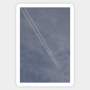 Diagonal Vapour Trail Sticker